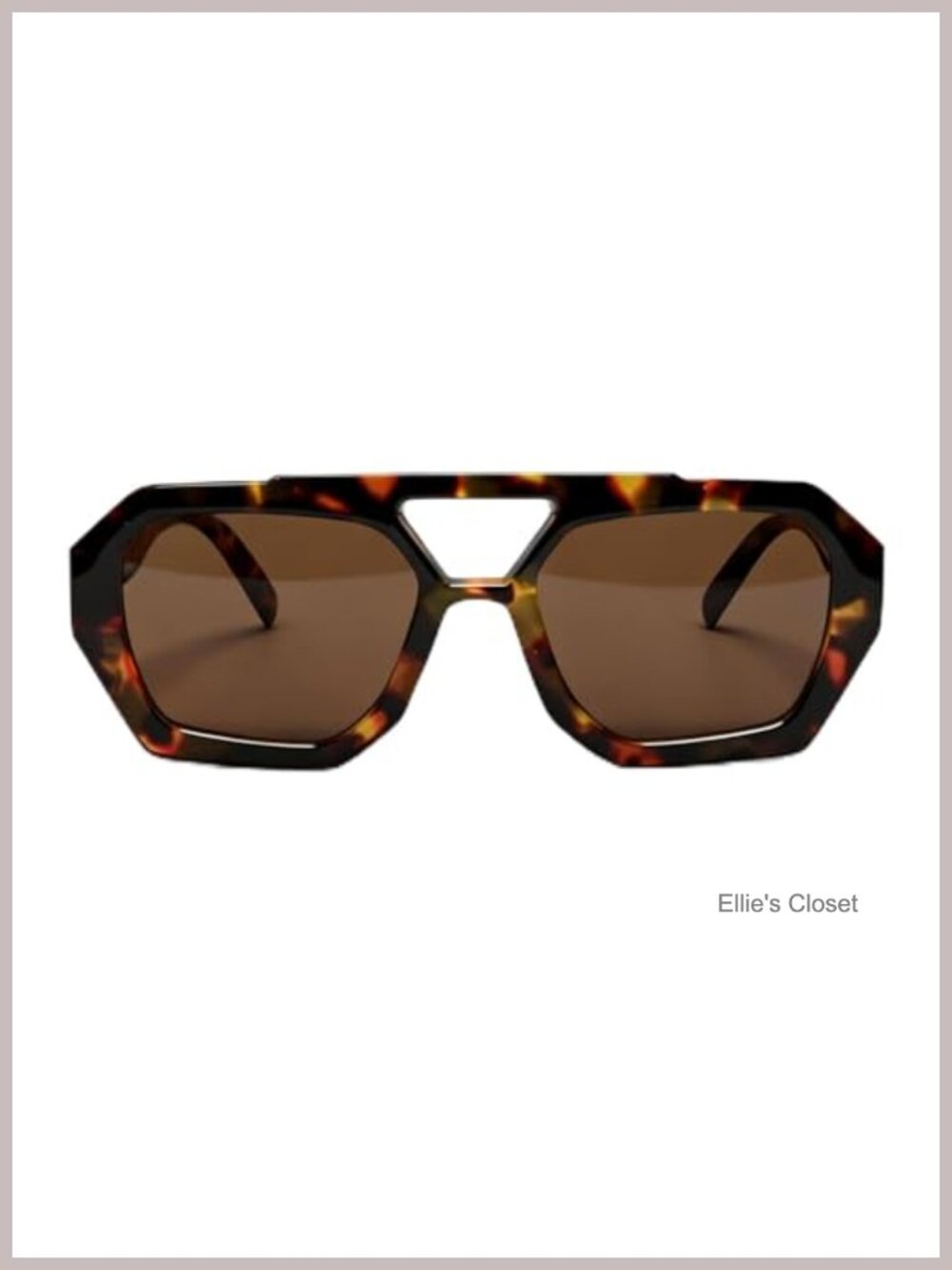 Oversized Flat Top Square Aviator Sunglasses Polycarbonate UV400 Scratch